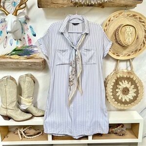 Comfy stripe Market summer boho dress w resort vacay cruise vibe